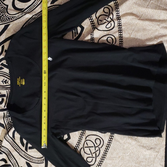 Pull over long sleeve black Ralph  Lauren top medium in size - Picture 9 of 9